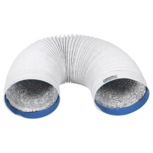 Silver PVC Flexible Exhaust Hose Vent Extension for Dryer Ac Use