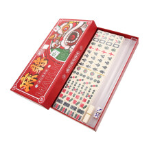Portable Mini Mahjong Kit Travel Game White Melamine