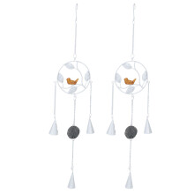 Carillon rustique au design unique, objet de décoration de jardin artisanal produisant un son clair et charmant, facile à suspendre.