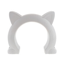 Dog Door, Kitty Interior, Cat Door, Hidden Cat Litter Box, Pet Door for Cats, Easy Installation White 22.5x27x5.5CM