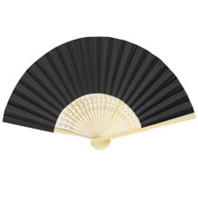 5lots Chinese Styles Hand Fan Black For Children's Painting And Crafting, Creative Workshops, Artistic Teaching Tool