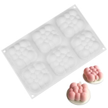 Forma de silicone inovadora para diversas aplicações, antiaderente e fácil de limpar, com formato 3D, perfeita para doces, chocolates, geleias,