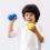 Durable Yellow Fruit Plaything Kids Musical Shaker Instrument 4