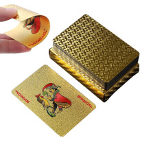 Poker Cards, Gold Paper Poker Cards, Gold Paper Poker Table, Waterproof Standard Playing Cards for Corporate Events and Wedding Parties 2
