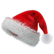 Hata Santa do Cheiliúradh Séasúrach, Líneáil Chompord Ábhar Bog le Méid Saor in Aisce a Oireann don Chuid is Mó Daoine Brim Bog, Fabraic