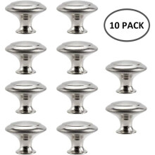 Furniture Accents, Solid Construction Cabinet Round Knob Pulls, Easy Install Stainless Steel Decorative Drawer Knob, Suitable for Various Interior Sty