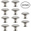Furniture Accents, Solid Construction Cabinet Round Knob Pulls, Easy Install Stainless Steel Decorative Drawer Knob, Suitable for Various Interior Sty 1