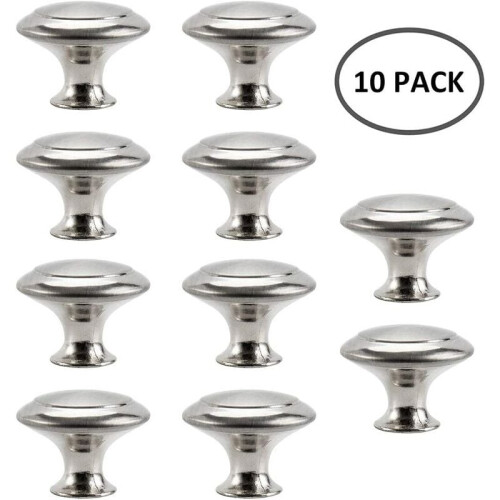 Furniture Accents, Solid Construction Cabinet Round Knob Pulls, Easy Install Stainless Steel Decorative Drawer Knob, Suitable for Various Interior Sty