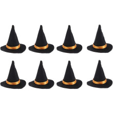 Soft and Comfortable Felt Witch Hat, Portable and Convenient Craft Decorative Hat for Halloween Decor, Party Accessories with Festive Atmosphere, Reus