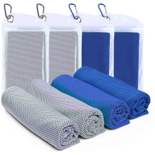 Langanhaltend kühlendes Kühlhandtuch aus hochgradig verdunstender Mikrofaser, tragbar, für Abenteuer bei heißem Wetter (40" x 12", 4er-Pack)
