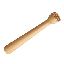 Ice Muddler, Sturdy Beech Wood Pestle For Cocktails, Crushing Ice And Mixing, Compact Home Bar Stirring Rod