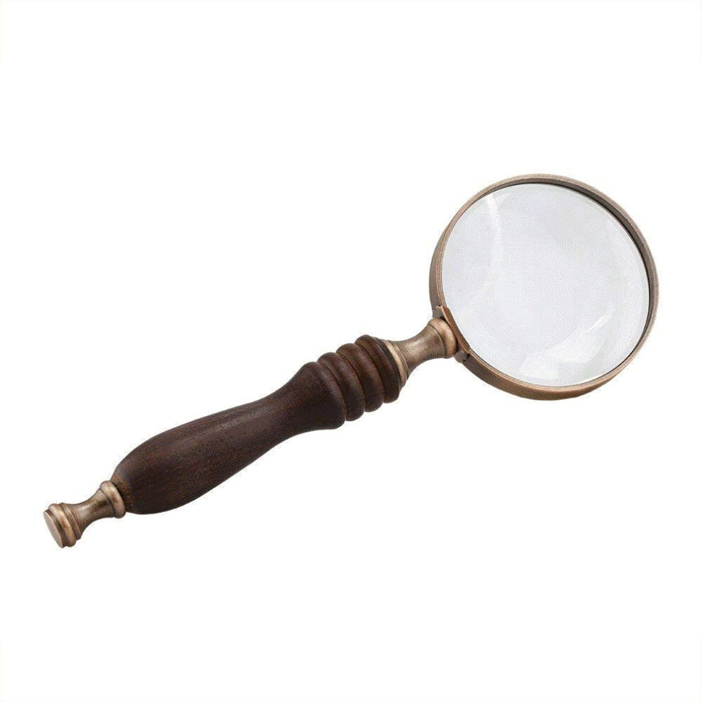Hand magnifier, grip magnifier, reading magnifier for reading books, inspections, coins, stones, maps, crossword puzzles.