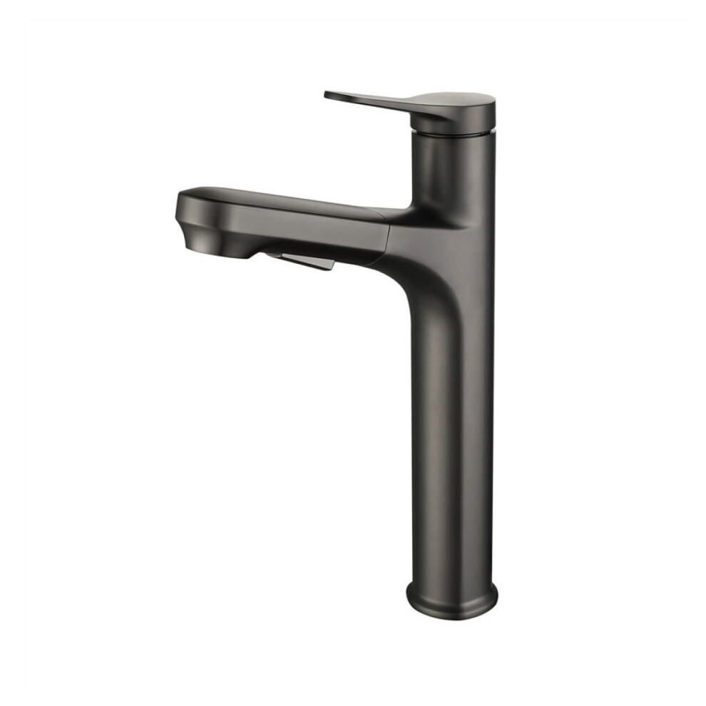 Sink Tap With Pullout Sprayer Basin Mixer Dualmode Pulldown Hot Cold Antisplash Singlehandle Lavatory Faucet Black 9001264474805