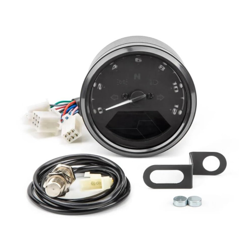 Motorcycle Speedometer Odometer 12V Tachometer Night Vision 12000Rmp 9001264475628