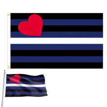 Drapeau en cuir « Fierté » pour l'extérieur, drapeau extérieur aux couleurs vives et à la construction en polyester résistant aux
