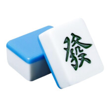 Chinese Mahjong Set, 136 Tiles, Portable Classic Mahjong Game for Home, Adult Mahjong Playset (48 mm)