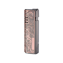 Retro Lighter Outdoor Windproof Inflatable Jet Flame Metal Bronze Gift for Men and Women Fuel Not Included