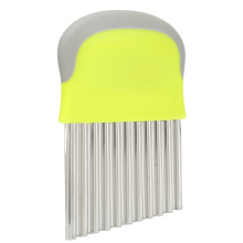 Non-Rust Material Wavy Slicer, Effortless Slicing With Stainless Steel Blade, Multipurpose Kitchen Tool And Comfortable Grip Handle For Healthy Snacks
