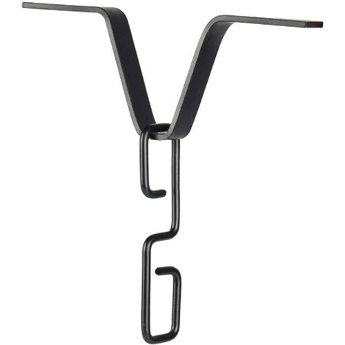 Rain Chain Adapter Clip Black With RustResistant Coating, VShape Gutter Connector, Hanging Hook 1