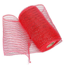 Ruban décoratif en maille pour projets de loisirs créatifs, ruban en maille métallisée imperméable pour la confection de couronnes et la