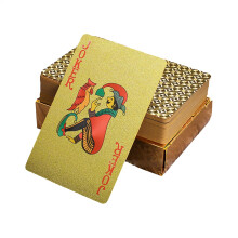Poker Cards Standard, Poker Card Game  Gold Foil Poker Desktop Game  Waterproof Playing Cards Standard for Corporate Activities, Wedding Memories 2