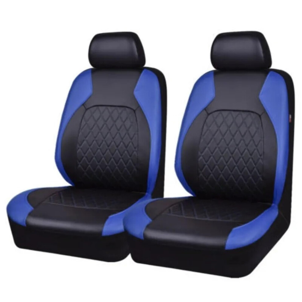Car Seat Covers Aclass W168 W169 W176 W177 2Seat Universal Pu Leather Black/Blue 9001264476458