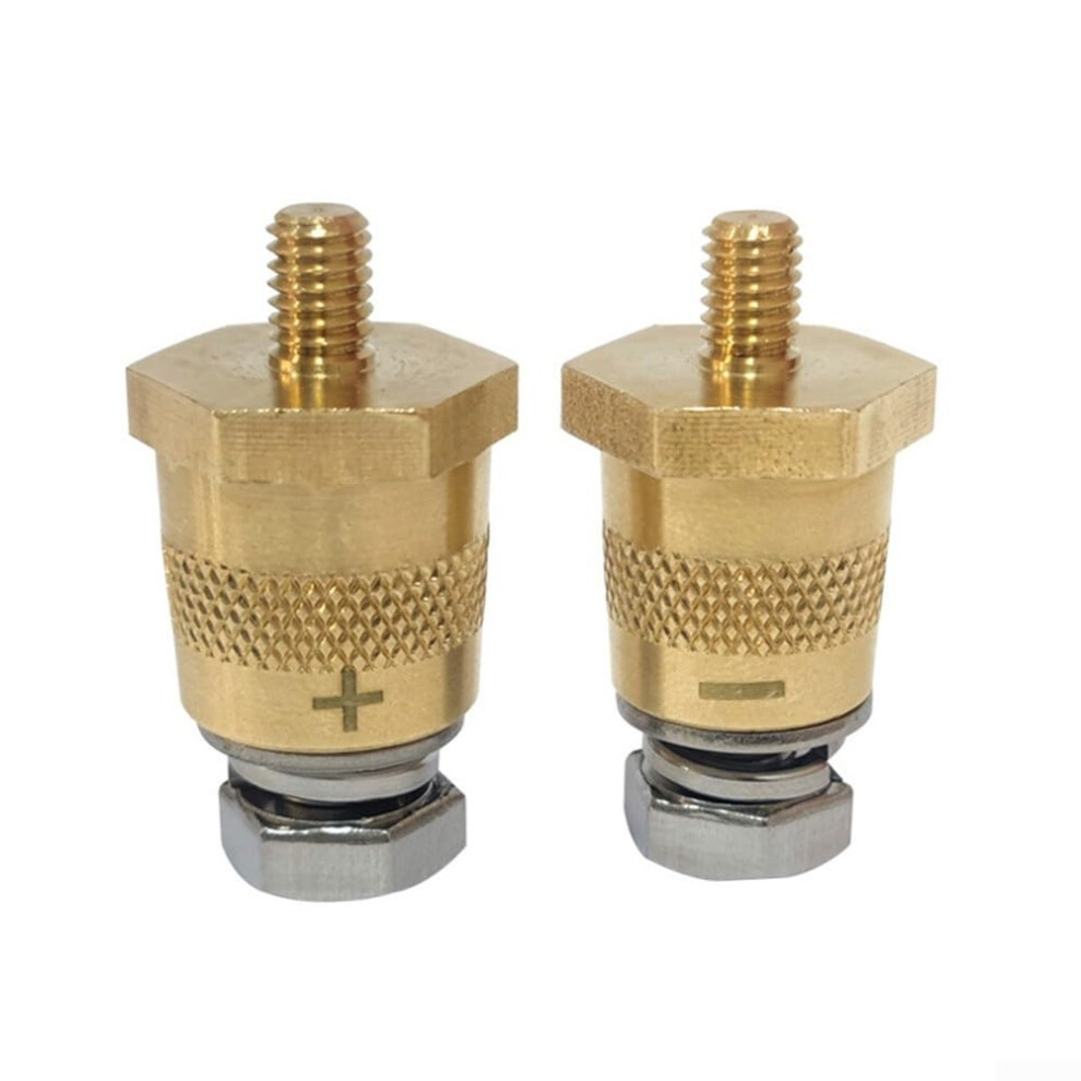 Car Battery Terminal Connectors Pair, Heavy Duty Brass Adapter For Secure Automotive Connection 9119770314925