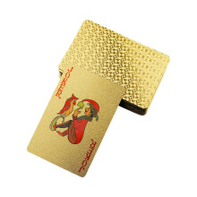 Gold Poker Cards, Gold Foil Poker Board Game, Waterproof PVC Playing Cards for Festivals, Parties, and Meetings – Portable and Durable 2