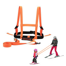 Ski And Snowboard Strap For Children, Adjustable, Reusable Snowboard Strap, Ski Safety Belt, Boys And Girls, Orange