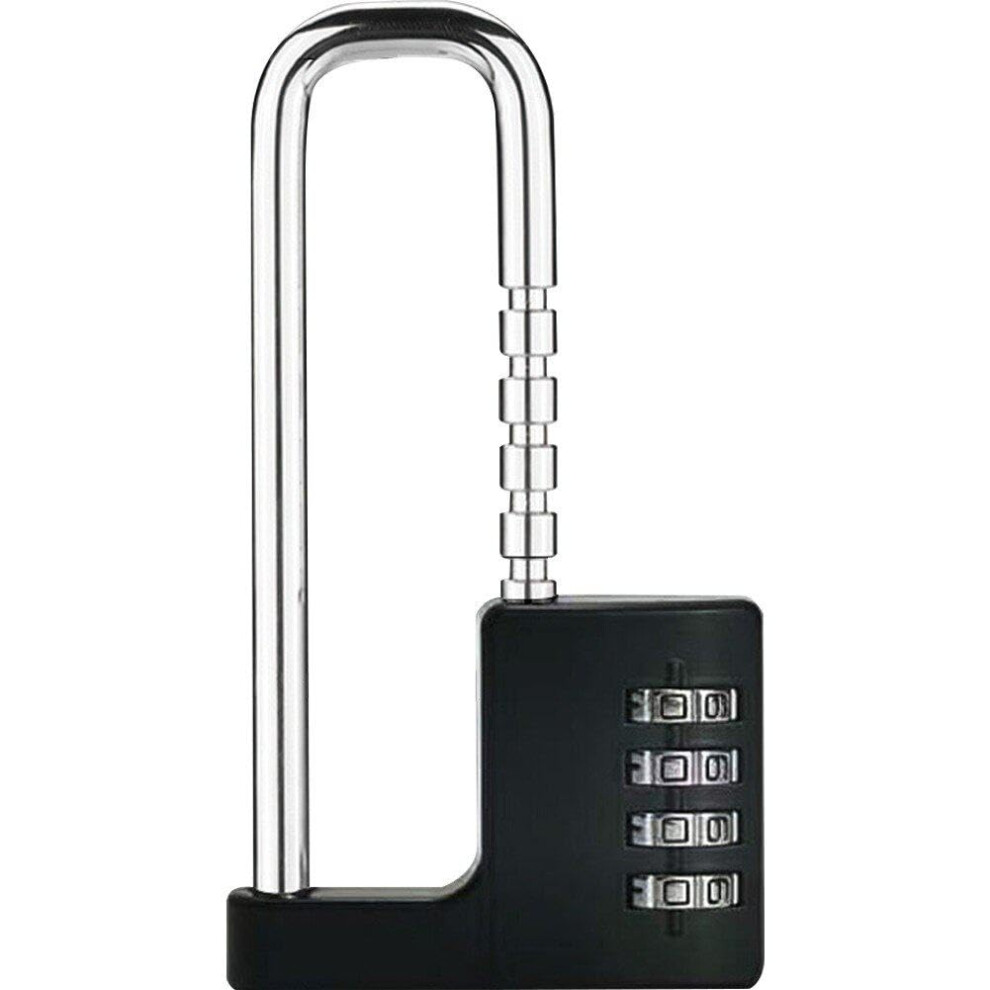 Lock Adjustable Lengthened Ushaped Lock For File Cabinet And Wardrobe Doors Mechanical Password Lock Black 9001264474850