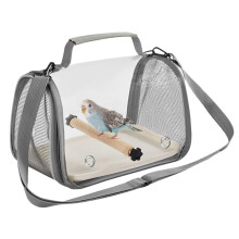 Travel Cage for Birds Compact Parrot Carrier Foldable Travel Cage for Small Birds Indoor Outdoor SpaceSaving Design