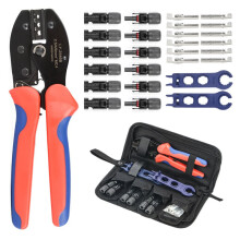 Conjunto de crimpagem profissional para painéis solares, ferramentas de crimpagem para conectores de painéis solares, chave de boca para montagem