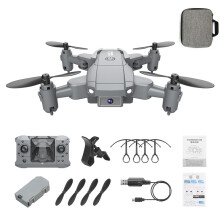 Kompakt fjernstyrt drone med bevegelsesvideofunksjon, WiFi FPV-drone med 3D-vending og hodeløs modus, sammenleggbar design med 4K HD-kamera og