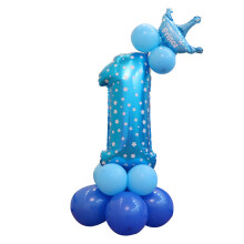 Lyse, livlige farger med tallballonger, store folieballonger på 76 cm til bursdager, bryllup, konfirmasjoner, selvtettende ventil sikrer enkel