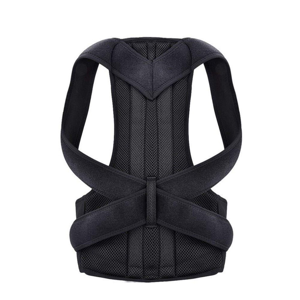 Posture Corrector Back Posture Trainer Back Brace Clavicle Support Adjustable for Men and Women Black XLarge