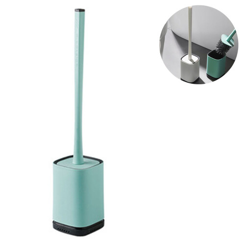 Escova de vaso sanitário compacta, com design oculto para um visual elegante e moderno.