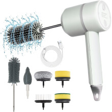 Esponja versátil e resistente com mecanismo de pressão para líquidos, ideal para a limpeza eficiente da cozinha e do banheiro (verde).