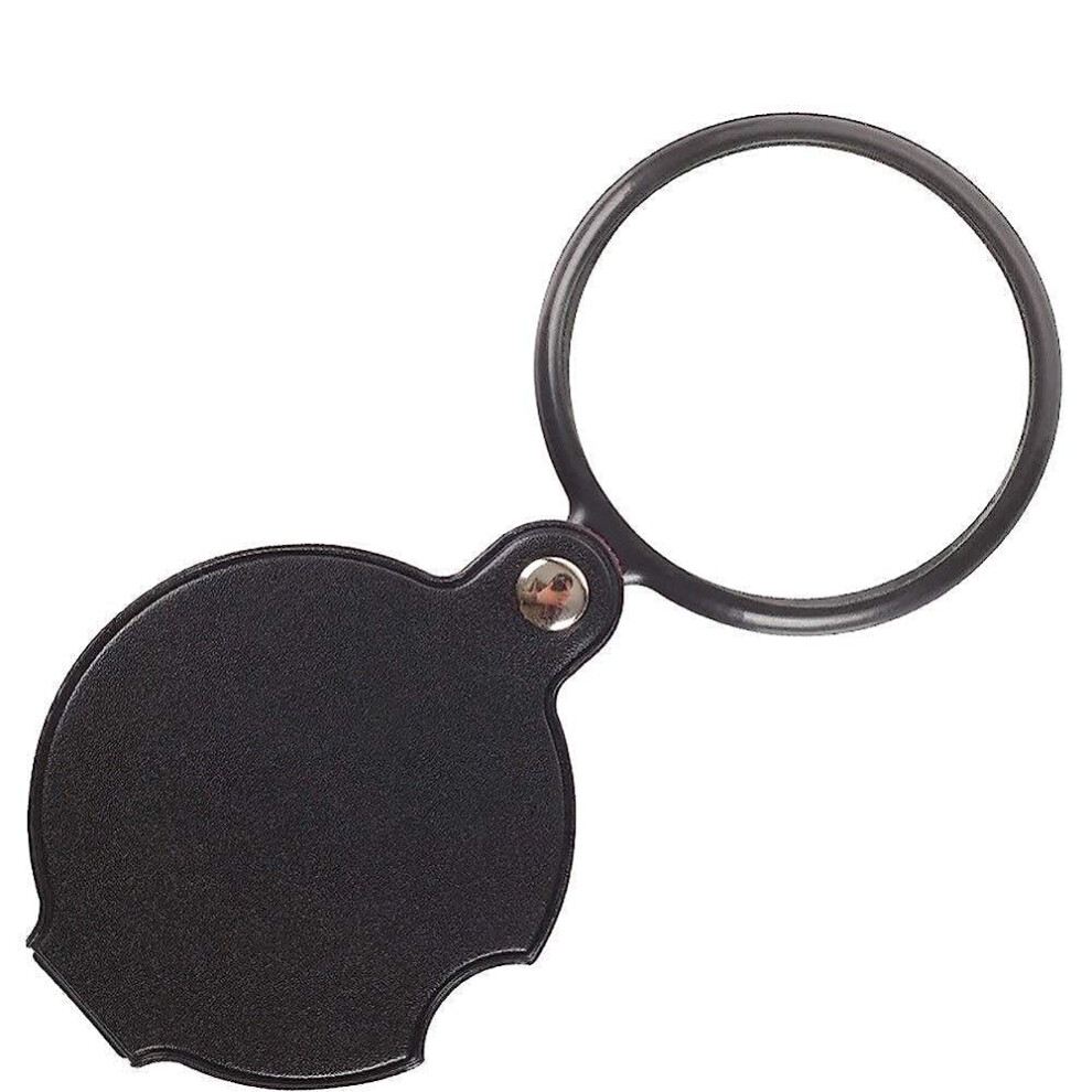 Black Folding Magnifier, 10X Handheld Magnifier For Reading And Soldering Inspection, Coins, Jewelry, Magnifier,