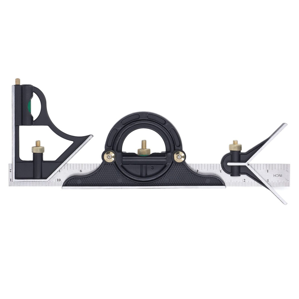 Stainless Steel 300Mm Combination Gauge Angle Measuring Ruler For Precision Measurement And Marking 9339159789155