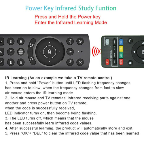 Remote Fly Mouse Smart Voice 2.4GHz Wireless Gyroscope Gyro Sensing Remote 1