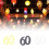 Τέλεια πάρτι: Number50And60Glitter Confetti, Χρυσά ασημένια μαύρα διακοσμητικά πάρτι για 5