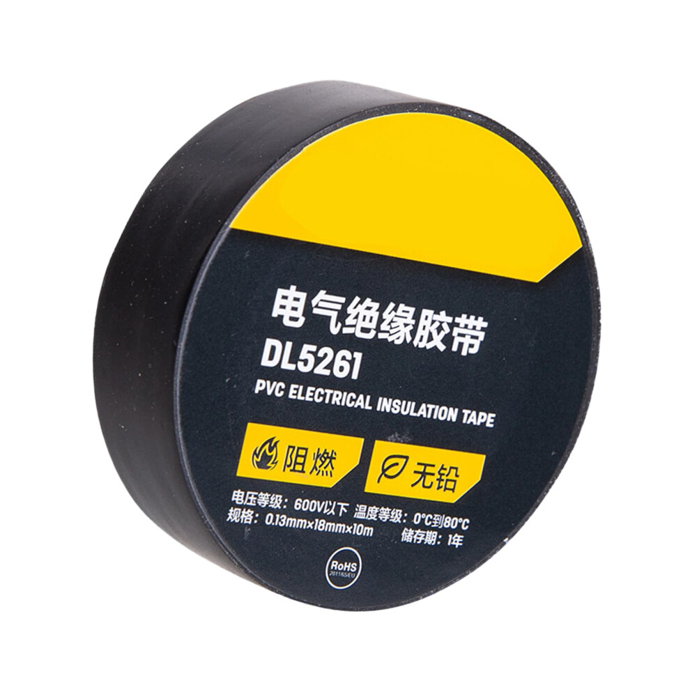 Multipurpose Pvc Electrical Insulation Tape Roll For Safe Wiring In Home, Automotive, And Industrial Applications, Black 9119770322630
