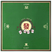 Play Mat for Table, Mahjong Mat 32 x 32 Inch, NonSlip Noise Reduction Cover