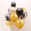 Μαύρα και Χρυσά Μπαλόνια: Κιτ Γιρλάντας από Μπαλόνια Κομφετί, Μπαλόνια Λάτεξ για 3