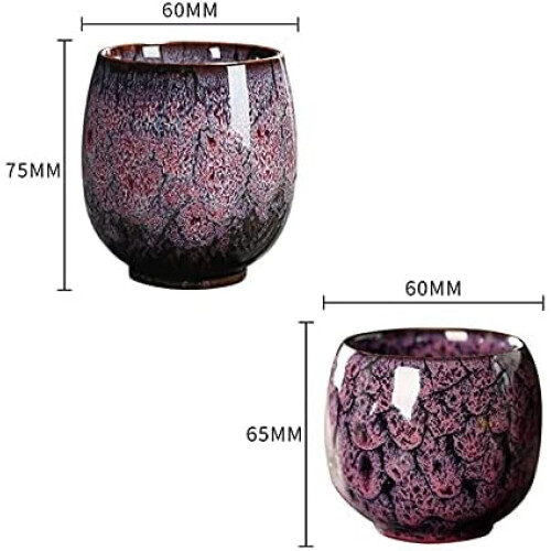 Tea Set Kungfu Style Glazed Ceramic Teaware With BuiltIn Glaze Includes SingleCup Teacups 2