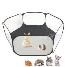 Playpen Cat Playpen Dog Pet Pen Rabbit Playpen Play Pen for Pets Cat Cages Indoor Rabbit Pen Animal Play Pen Black