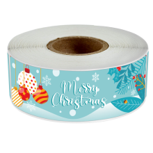 Weihnachtsaufkleber, festliche Etiketten zum Verpacken von Geschenken, selbstklebende rote Weihnachtsfolienaufkleber mit den Aufschriften „Freude,