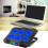 Wind Speed Preferences Laptop Radiator Cooling Pad Bracket ABS Fan Black Adjustable Air Cooling Base Bracket 4