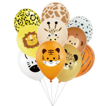 Jungle Animals Party Dekorationen, 30Stück12Zoll Dschungeltiere Baloane din latex , für Junge Kinder Babyparty Geburtstag Party Dekoration Deko