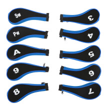 10Pcs Golf Club Head Cover Neopren Golf Head Cover